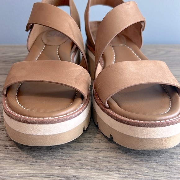 Sofft Pru Pinecone Tan Lug Sole Sandal Platform Sole Sandals Nubuck Size 8.5 - Picture 5 of 8